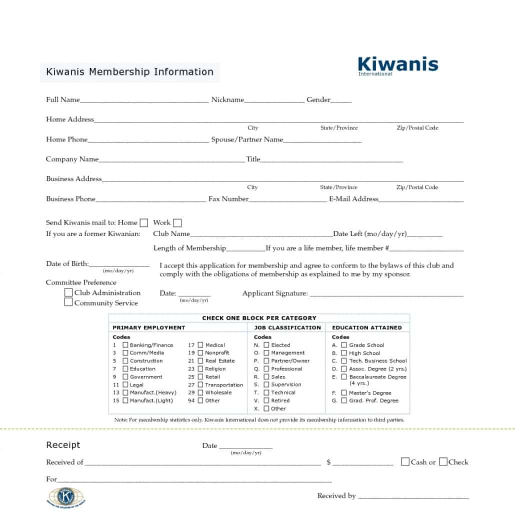 MembershipApplicationpdf Kiwanis Club of Safety Harbor Foundation, Inc.